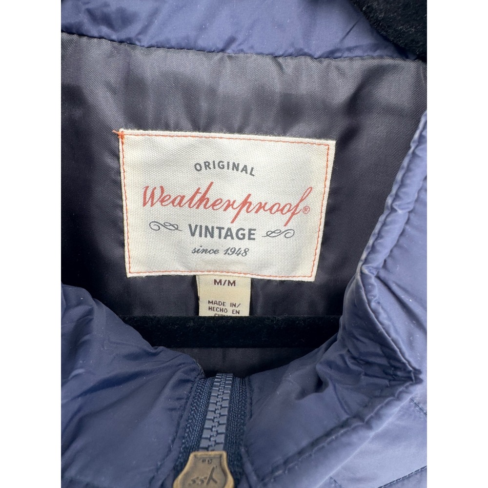Weatherproof Vintage Georgia Southern Eagles Quilted Medium Vest Navy - Picture 5 of 7